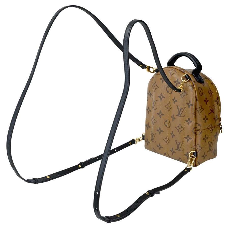 Louis Vuitton Palm Springs Mini Monogram Reverse Brown PVC Coated Canvas Backpack