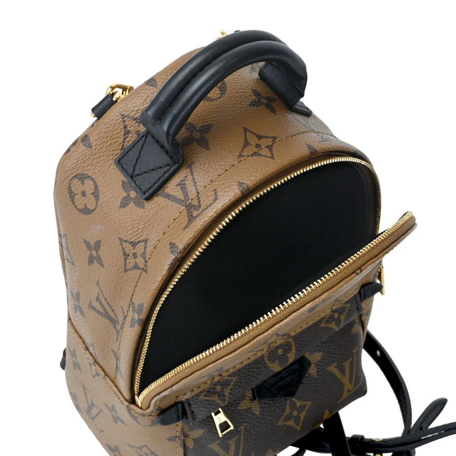 Louis Vuitton Palm Springs Mini Monogram Reverse Brown PVC Coated Canvas Backpack