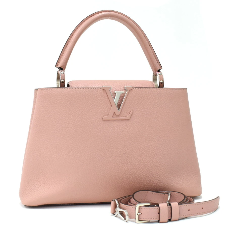 Louis Vuitton Magnolia Taurillon Leather Capucines MM