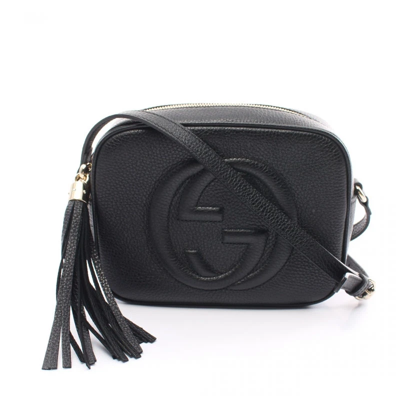 Gucci Black Leather Soho Disco Shoulder Bag