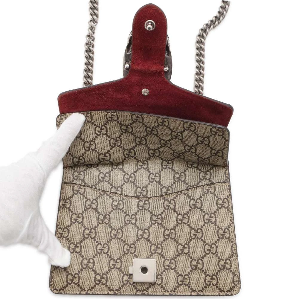 Gucci Brown Canvas Mini GG Supreme Blooms Dionysus Shoulder Bag