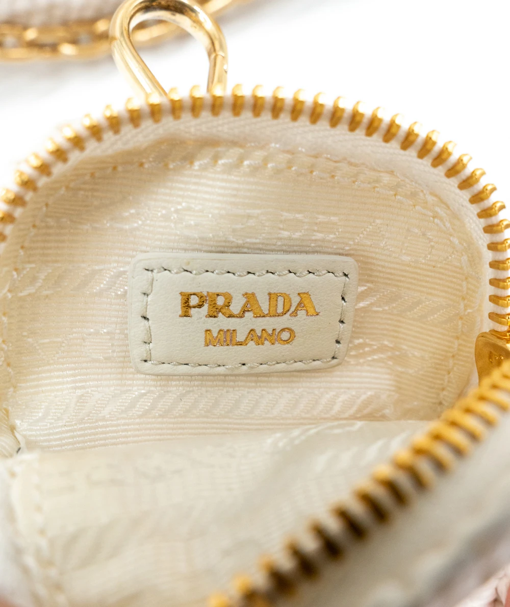 Prada White Re-Edition 2005 Crochet Bag