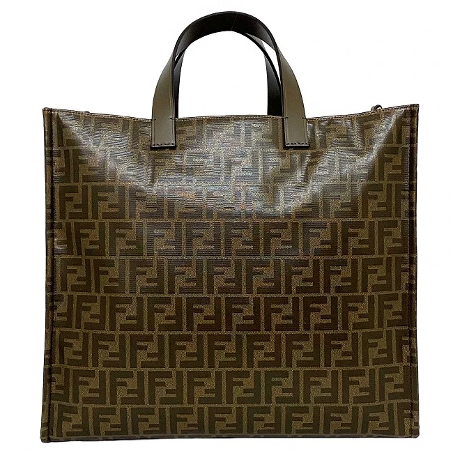 Fendi x Fila Brown FF Monogram Printed Large Tote Bag