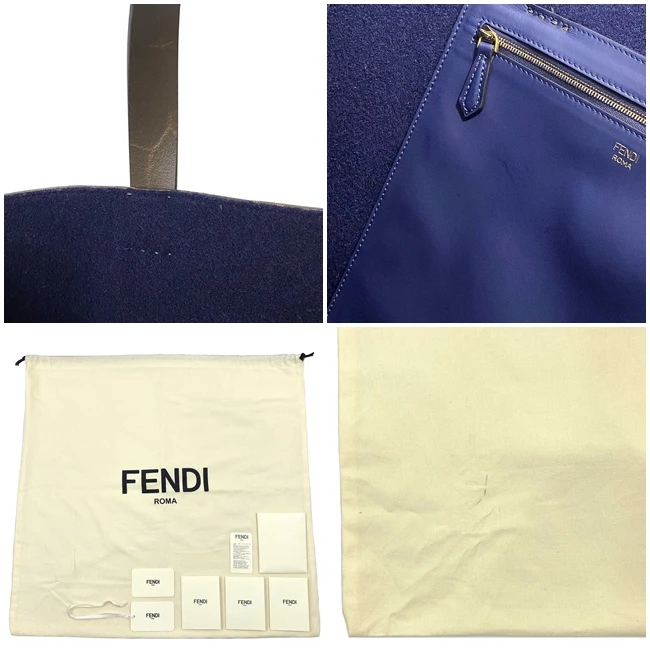 Fendi x Fila Brown FF Monogram Printed Large Tote Bag