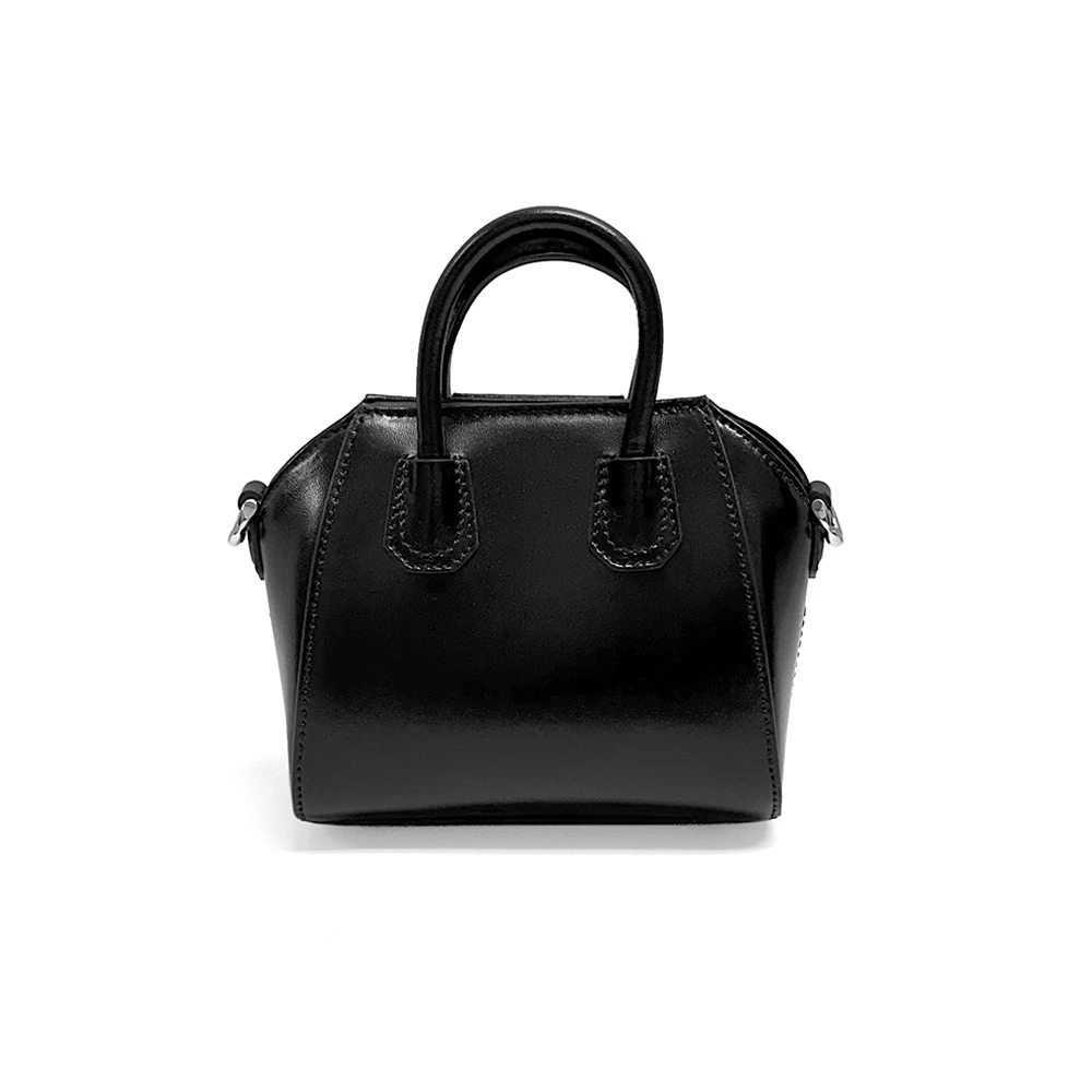 Givenchy Black Leather Micro Antigona Satchel Bag