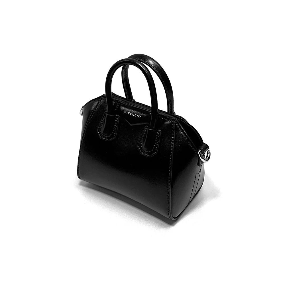 Givenchy Black Leather Micro Antigona Satchel Bag